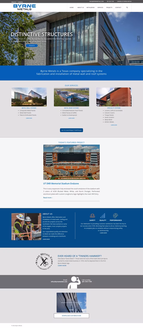 Byrne-Metals Homepage 1440px