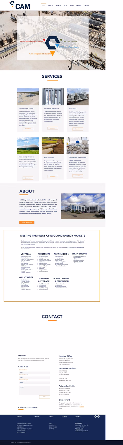 Cam-Integrated-Solutions Homepage 1440px