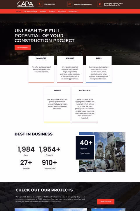 Capa-Construction-Materials Homepage 1440px