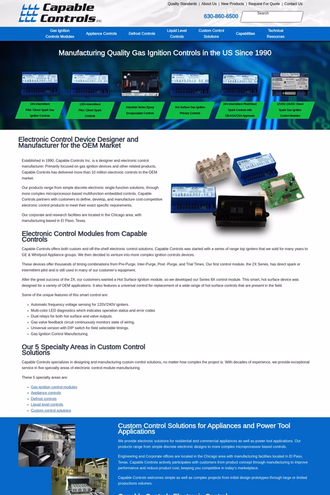 Capable-Controls-Inc Homepage 1440px