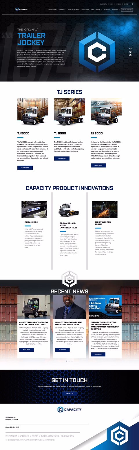 Capacity-Trucks Homepage 1440px