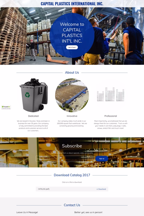 Capital-Plastics Homepage 1440px