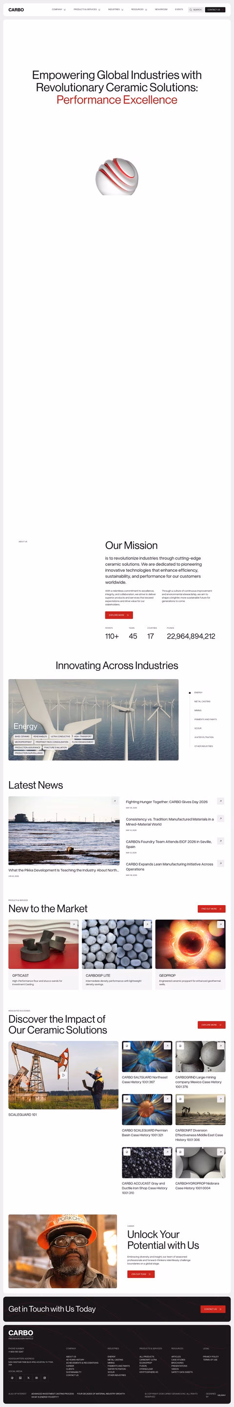 Carbo-Ceramics Homepage 1440px
