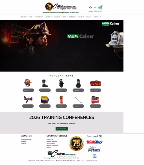 Casco-Industries Homepage 1440px