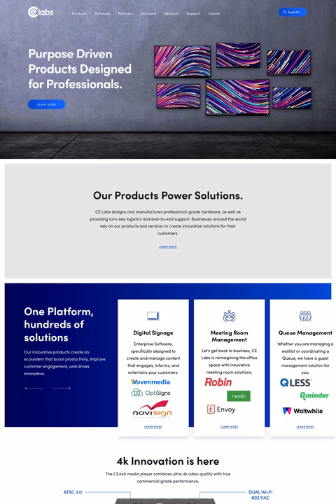 Ce-Labs Homepage 1440px