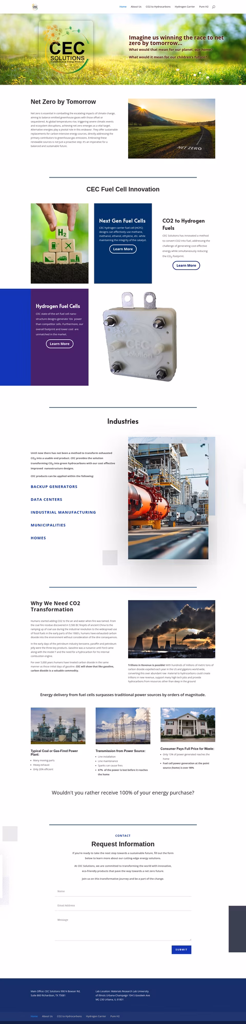 Cec-Solutions Homepage 1440px