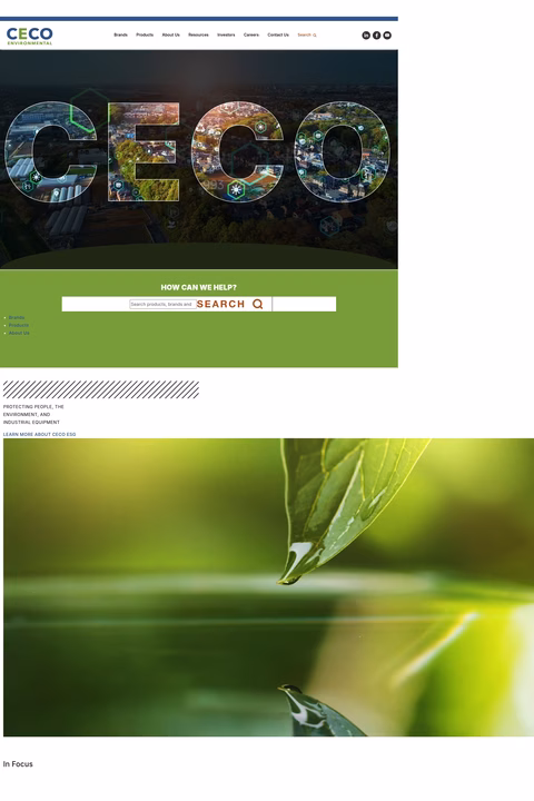 Ceco-Environmental Homepage 1440px