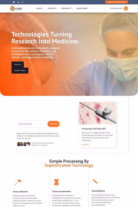 Celling-Biosciences Homepage 1440px