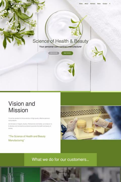 Chemolee-Lab Homepage 1440px