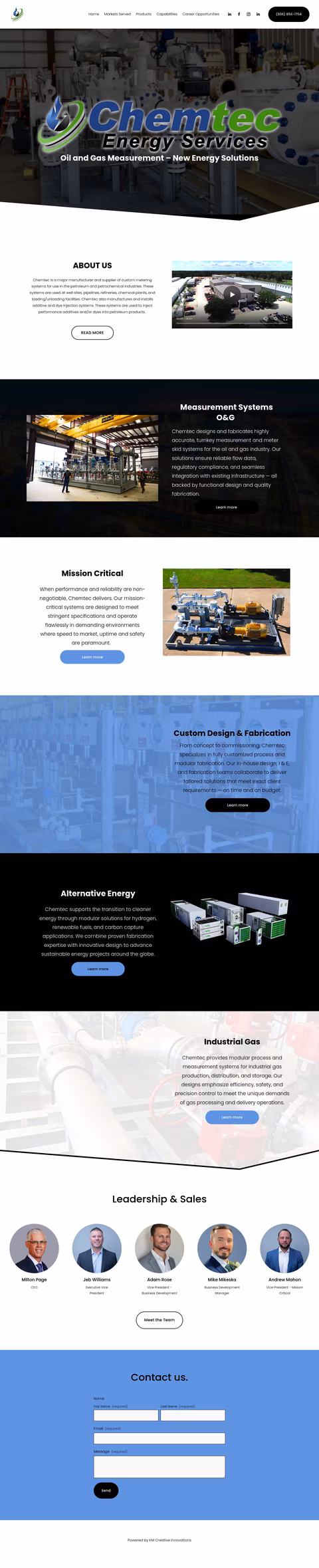 Chemtec-Energy-Services Homepage 1440px