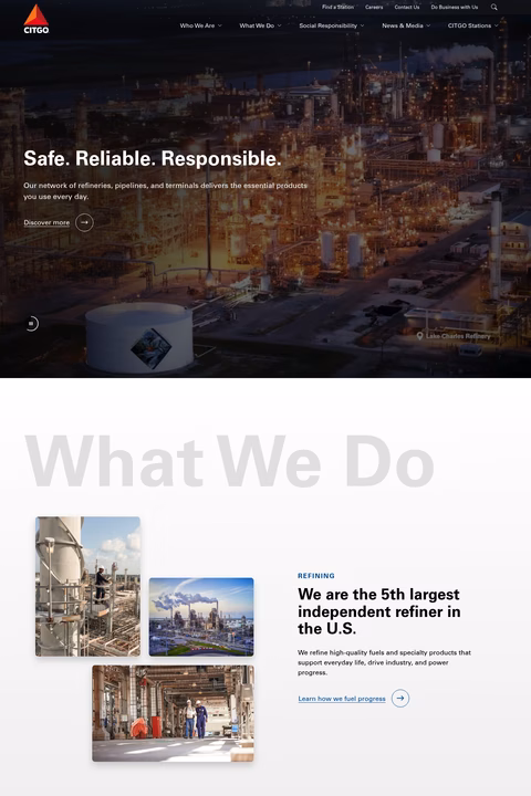 Citgo-Petroleum Homepage 1440px