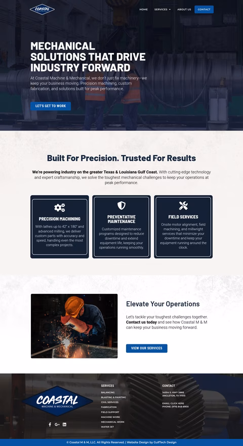 Coastal-Machine-Mechanical Homepage 1440px