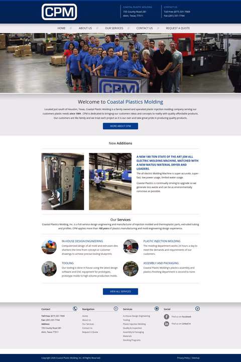 Coastal-Plastic-Molding Homepage 1440px