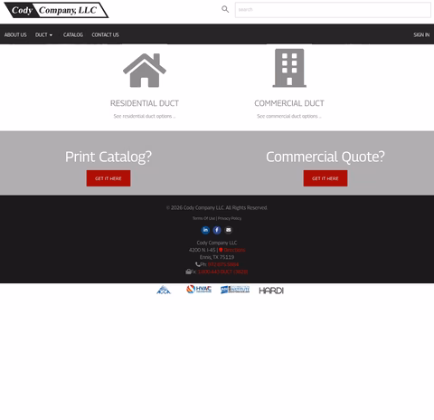 Cody-Company Homepage 1440px