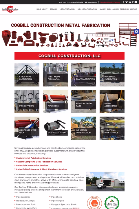 Cogbill-Construction Homepage 1440px