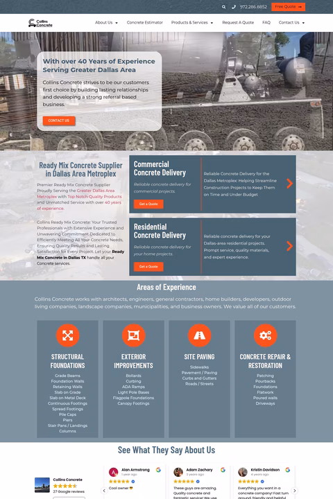 Collins-Concrete Homepage 1440px