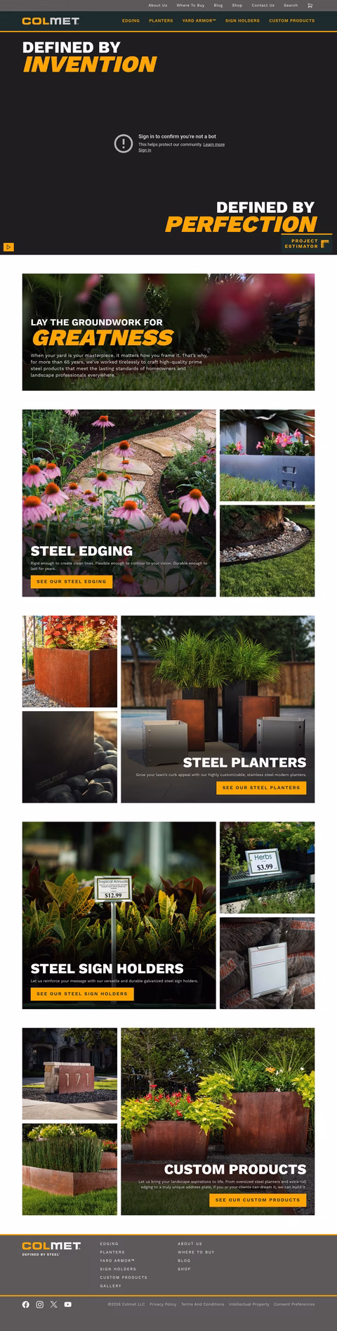 Colmet Homepage 1440px