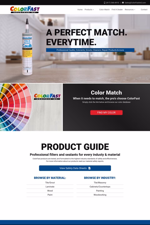 Colorfast-Industries Homepage 1440px