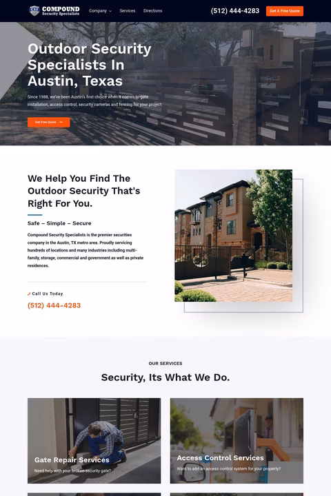 Compound-Security-Specialists Homepage 1440px