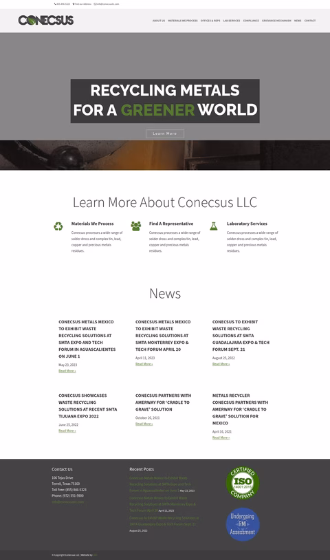 Conecsus Homepage 1440px