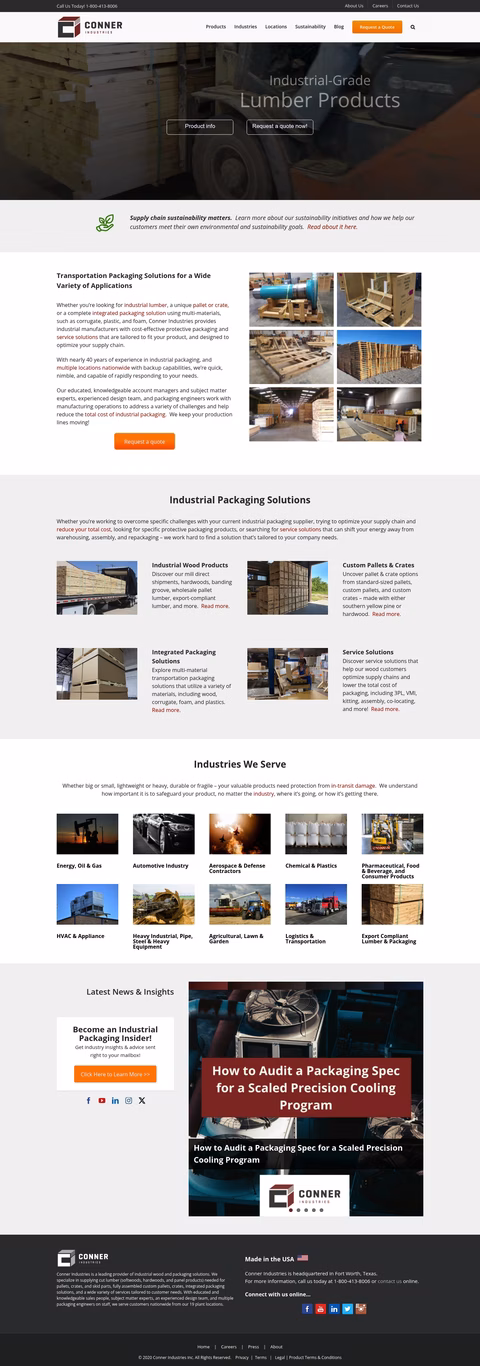 Conner-Industries Homepage 1440px
