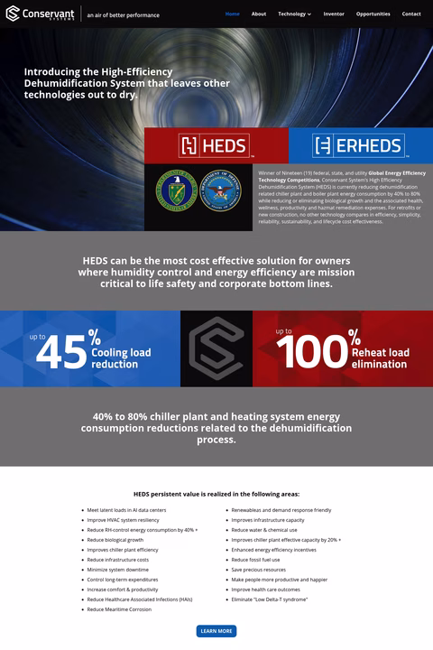 Conservant-Systems Homepage 1440px