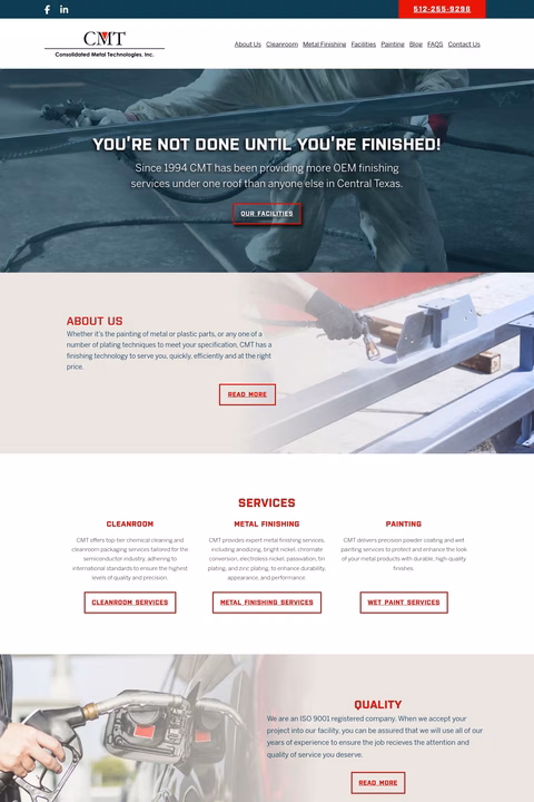 Consolidated-Metal-Technologies Homepage 1440px
