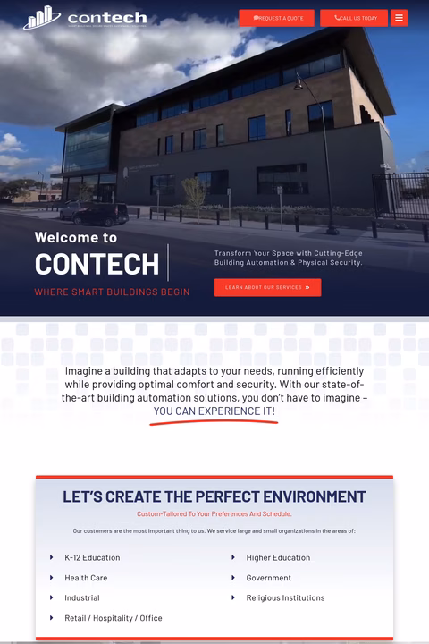 Contech-Control-Technologies Homepage 1440px