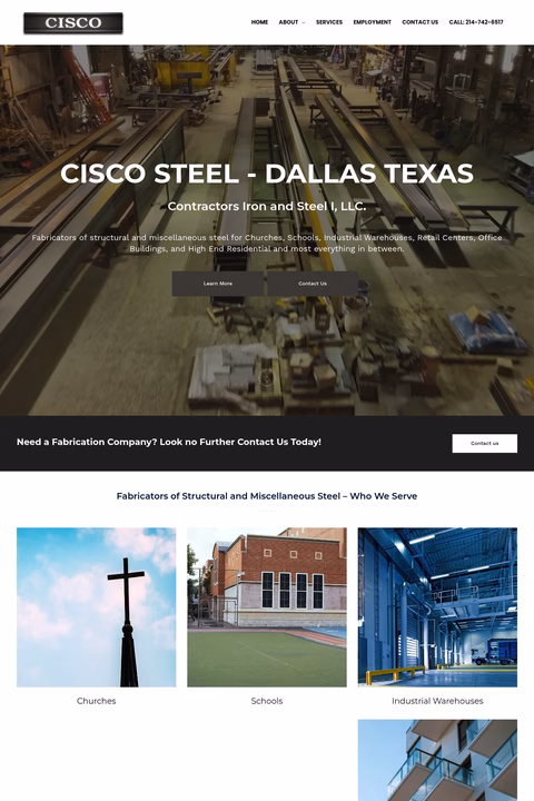 Contractors-Iron-Steel Homepage 1440px