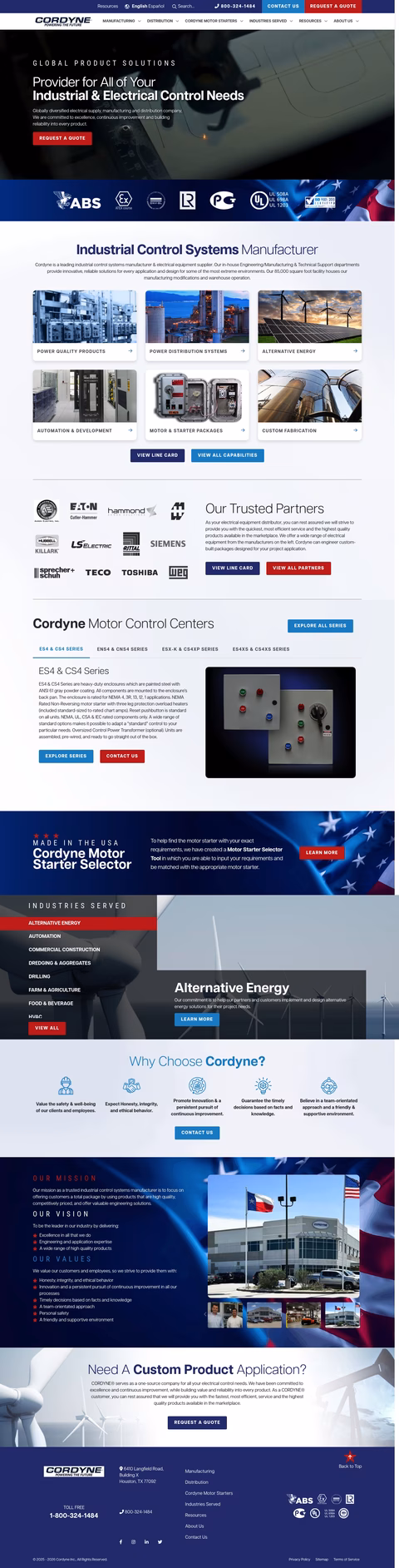 Cordyne Homepage 1440px