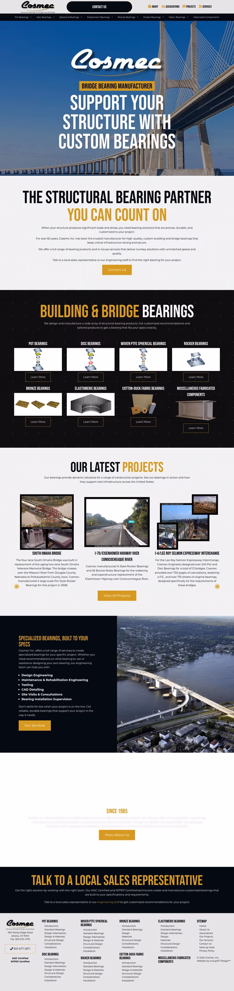 Cosmec Homepage 1440px