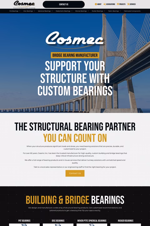 Cosmec Homepage 1440px