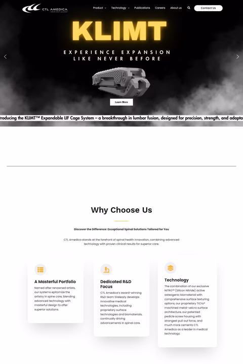 Ctl-Amedica Homepage 1440px