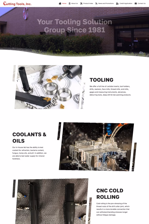 Cutting-Tools-Inc Homepage 1440px