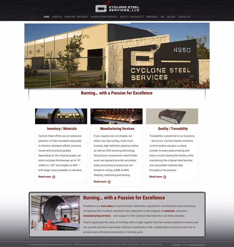 Cyclone-Steel-Services Homepage 1440px
