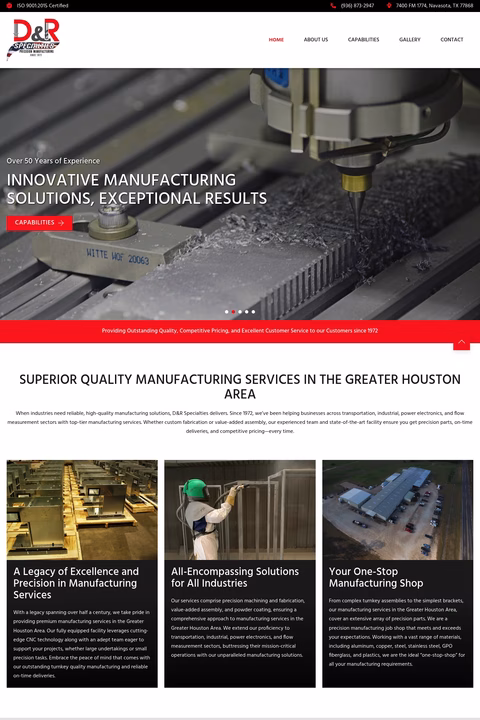 D-R-Specialties Homepage 1440px