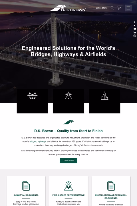 D-S-Brown Homepage 1440px