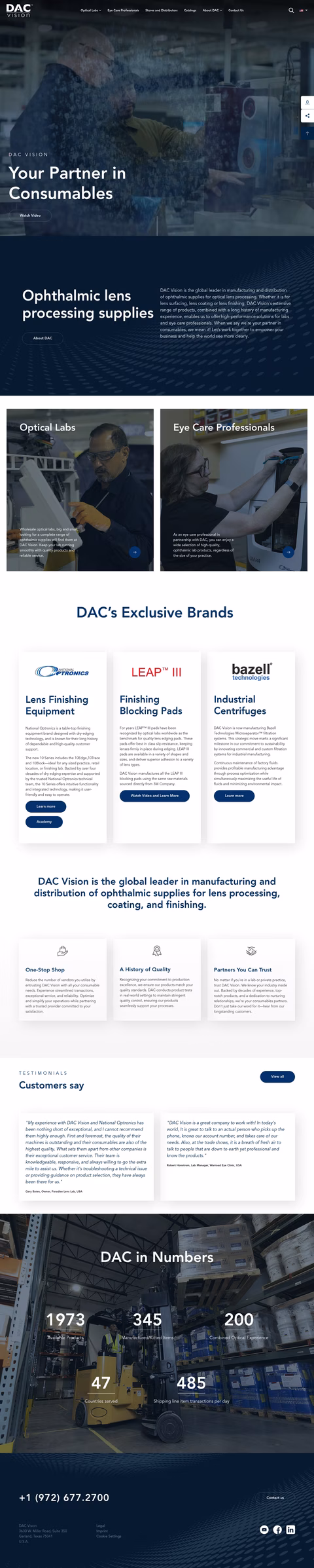 Dac-Vision Homepage 1440px