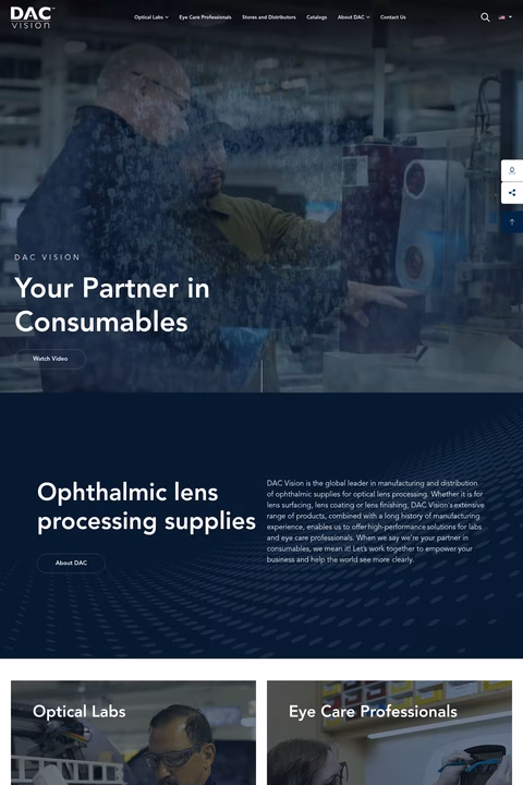 Dac-Vision Homepage 1440px