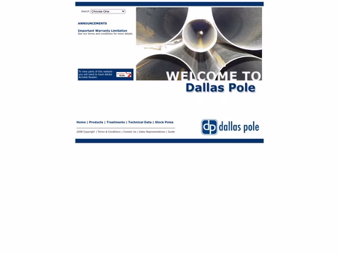 Dallas-Pole Homepage 1440px