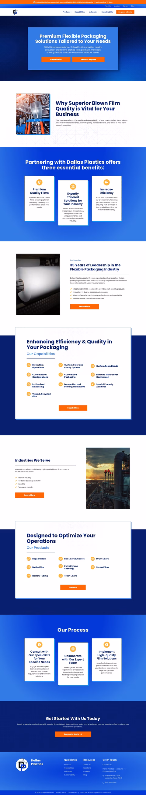Dallas-Plastics Homepage 1440px