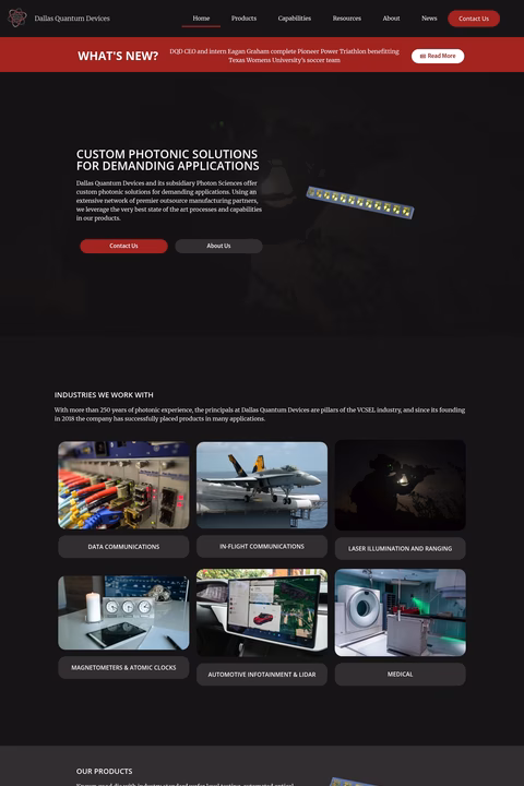Dallas-Quantum-Devices Homepage 1440px
