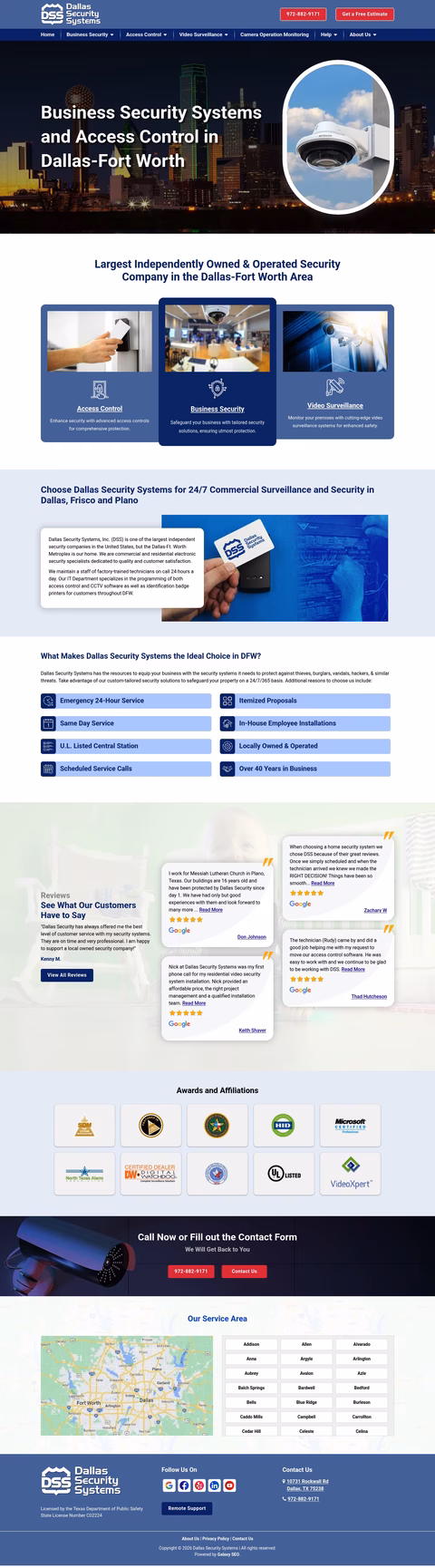 Dallas-Security-Systems Homepage 1440px