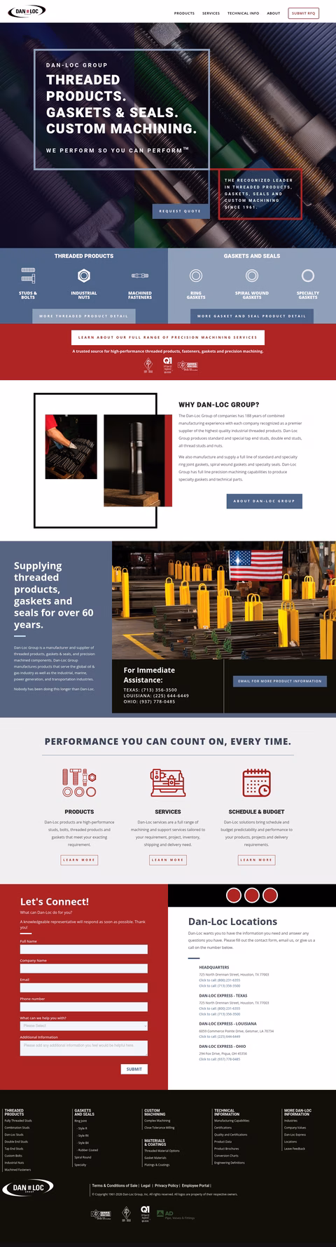 Dan-Loc-Group Homepage 1440px