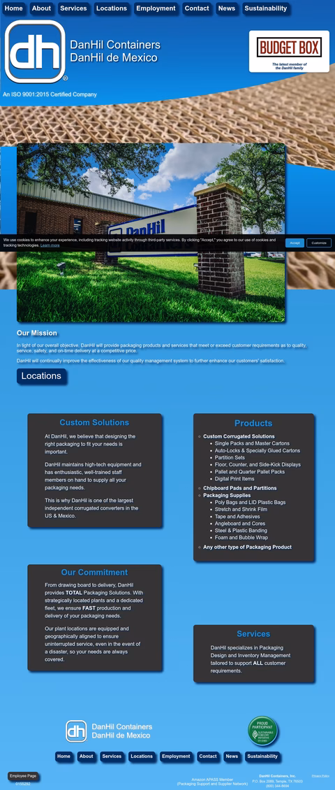 Danhil-Containers Homepage 1440px