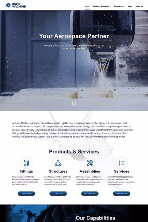 Davis-Machine Homepage 1440px