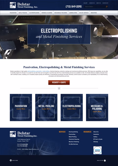 Delstar-Metal-Finishing Homepage 1440px