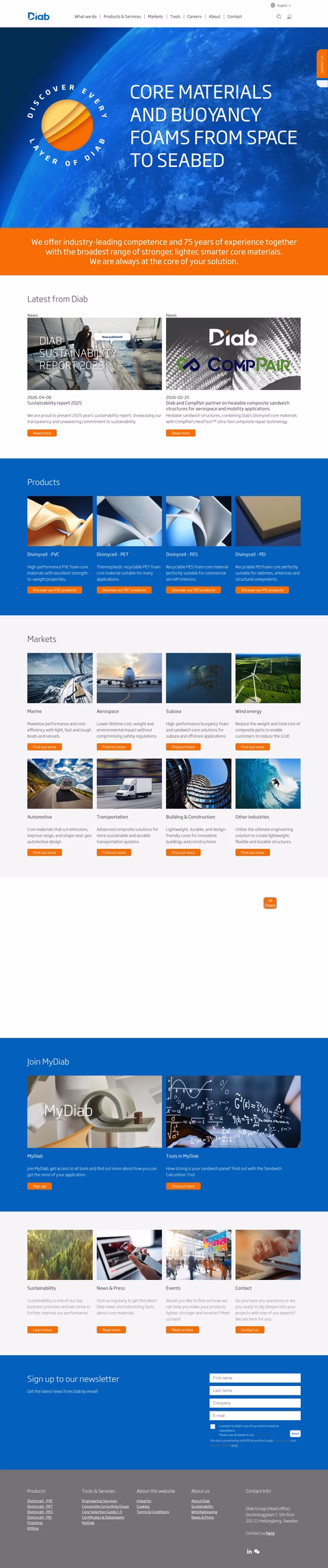 Diab Homepage 1440px