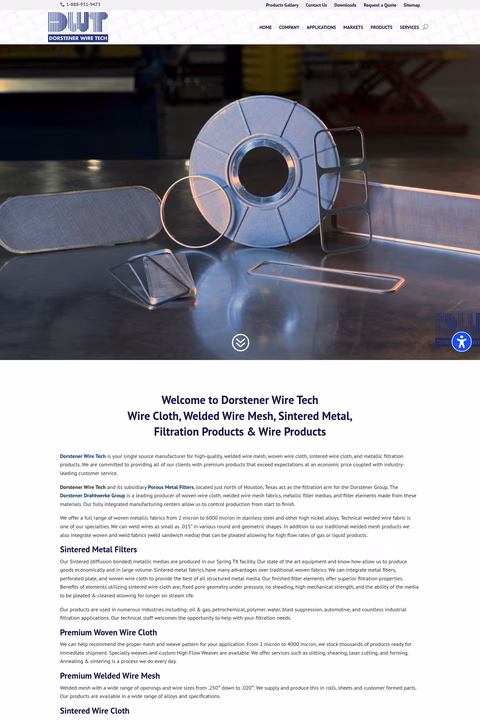 Dorstener-Wire-Tech Homepage 1440px