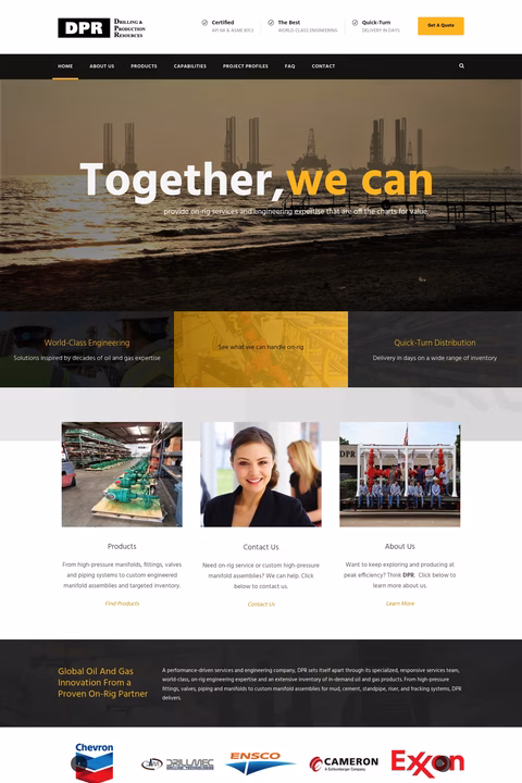 Drilling-Production-Resources Homepage 1440px